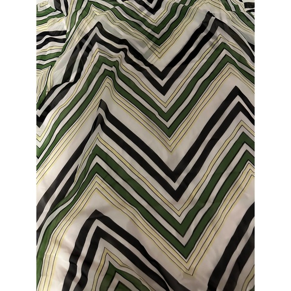 Women Alfani XL abstract floral green sheer cami 2-layered kimono sleeve - Picture 3 of 10